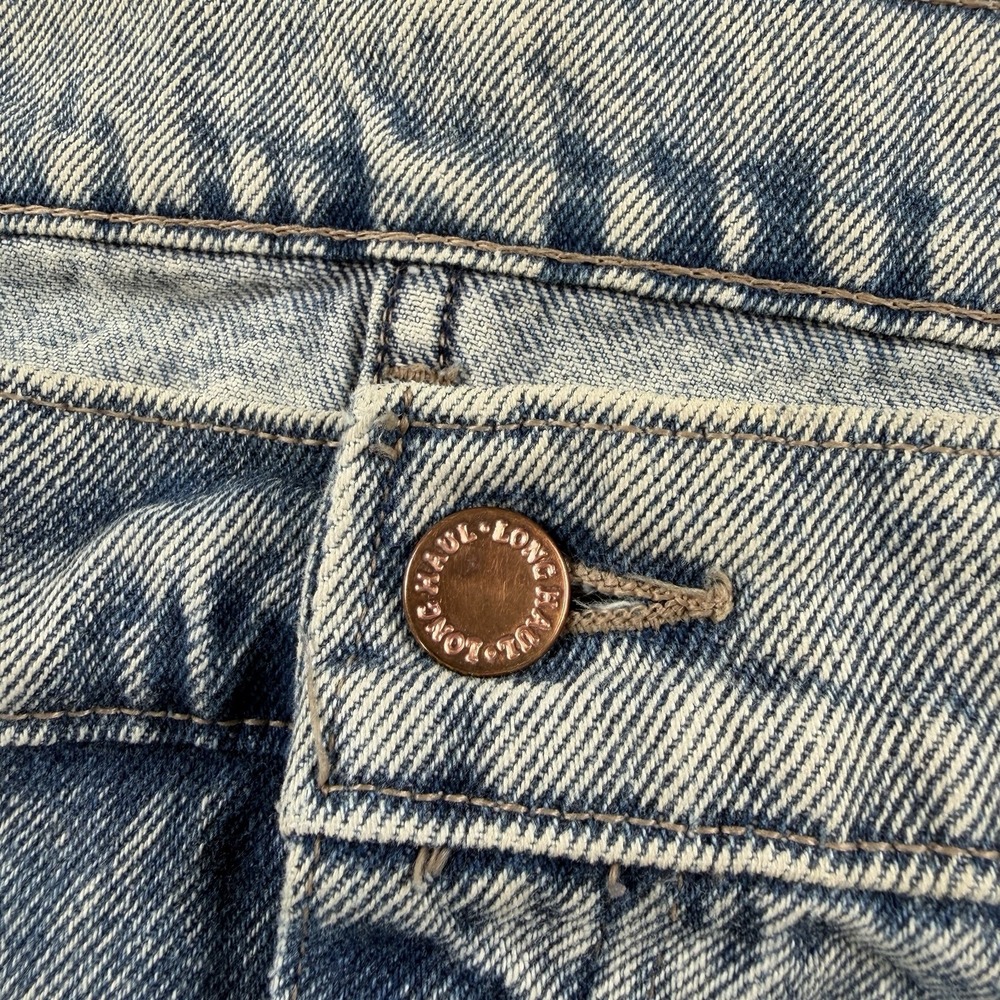Vintage 80s 90s Long Haul Jeans Men's 44x31 Acid Wash Blue Boot Cut Denim Cowboy - Picture 3 of 8